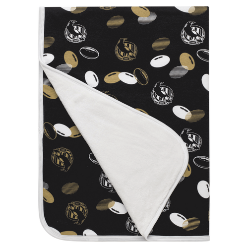 Collingwood Magpies AFL W22 Babies Blanket