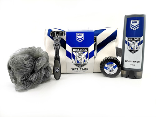 Canterbury Bulldogs Official NRL Toiletry Bag Gift Set