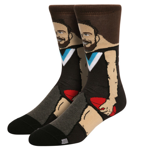 Port Adelaide Power AFL Youth Nerd Charlie Dixon Player S2 Socks Size 2-7 Port Adelaide Power AFL Youth Nerd Charlie Dixon Player S2 Socks Size 2-7