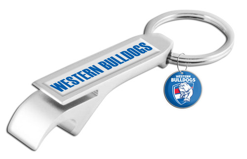 Western Bulldogs Bottle Opener Keyring