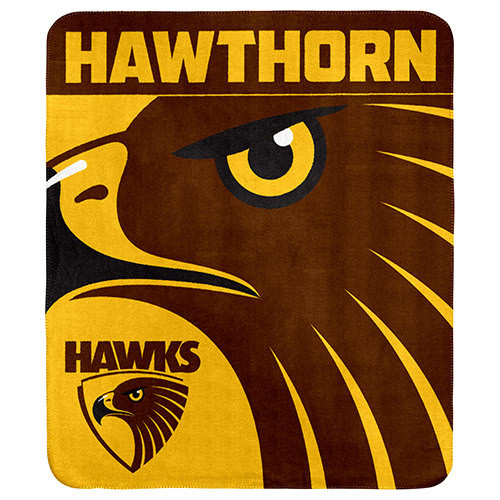 Hawthorn Hawks AFL Blanket: Polar Fleece