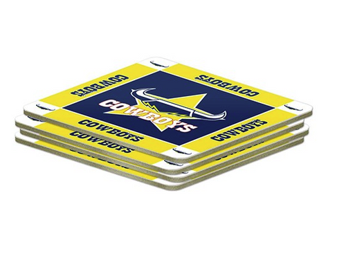 North Queensland Cowboys Official NRL 4 Pack of Coasters