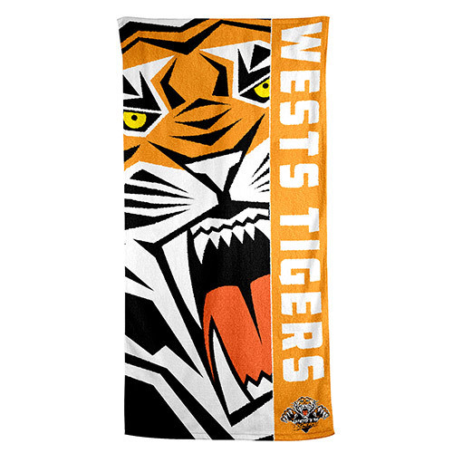 West Tigers NRL Beach Towel