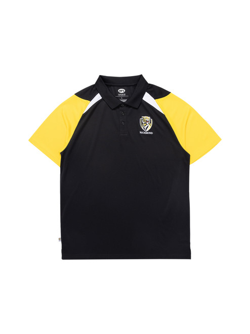 Richmond Tigers AFL Mens Performance Polo