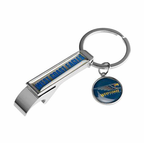 West Coast Eagles Bottle Opener Keyring West Coast Eagles Bottle Opener Keyring