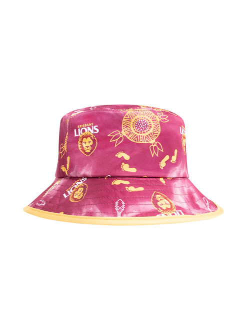 Brisbane Lions AFL Indigenous Adult Bucket Hat