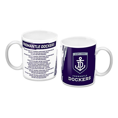 Fremantle Dockers Logo And Song Mug