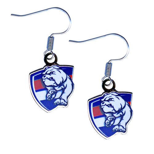 Western Bulldogs Colour Logo Earrings