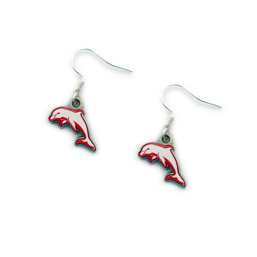 Dolphins Colour Logo Earrings 