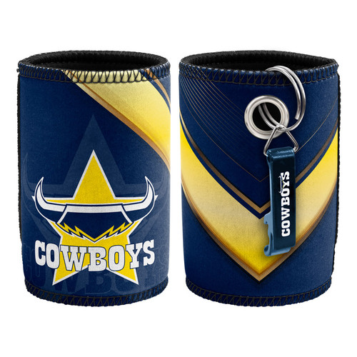 North Queensland Cowboys NRL Can Cooler with Bottle Opener 