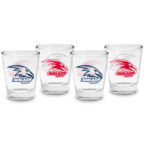 Adelaide Crows AFL 4 Pack Shot Glass