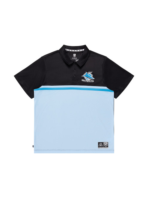 Cronulla Sharks NRL Mens Performance Polo Cronulla Sharks NRL Mens Performance Polo