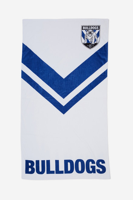 Official Canterbury Bulldogs NRL Jersey Beach Towel