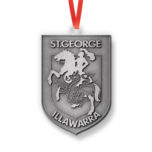 St. George Illawarra Dragons Metal Ornaments