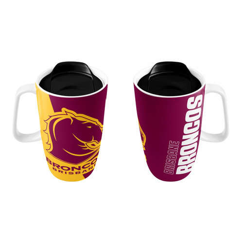 Brisbane Broncos Travel Mug with Handle