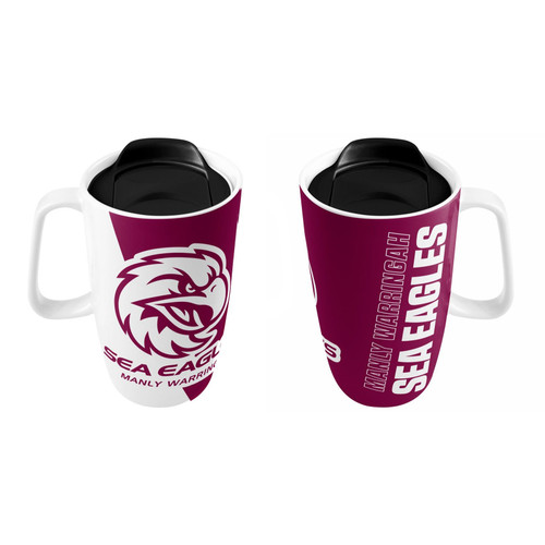 Manly Warringah Sea Eagles Travel Mug with Handle