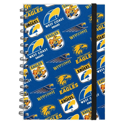 West Coast Eagles Hard Cover Notebook