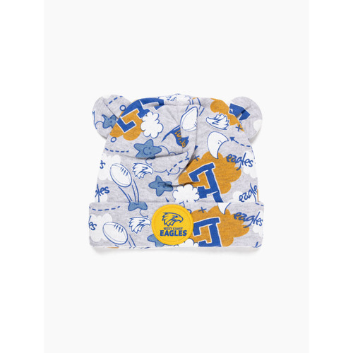 West Coast Eagles Baby Cloud Beanie