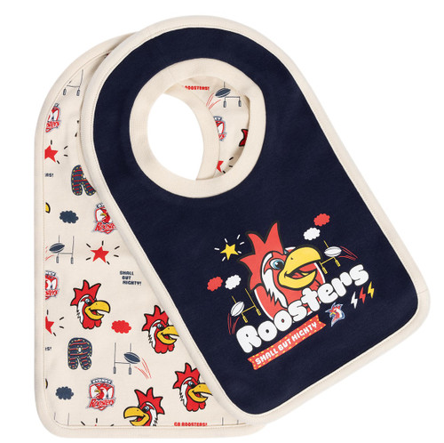 Sydney Roosters Baby 2pk Bib