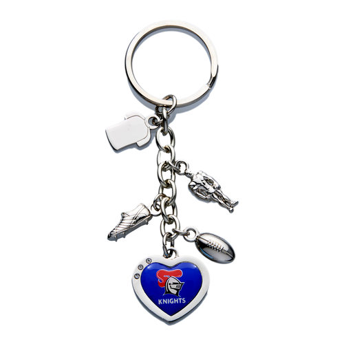 Newcastle Knights Charm Keyring