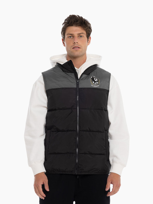 Collingwood Magpies Mens Puffer Vest