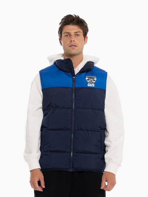 Geelong Cats Mens Puffer Vest