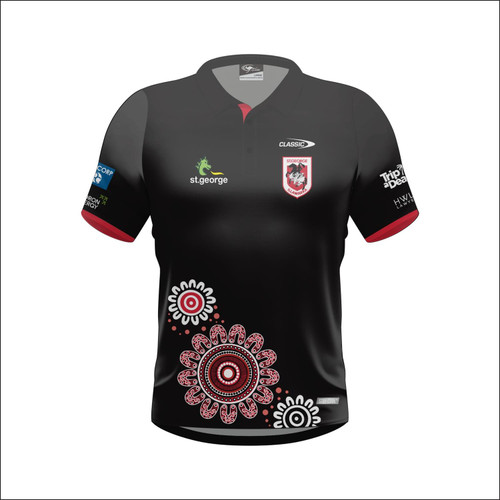 St George Illawarra Dragons Mens Indigenous Polo 2024