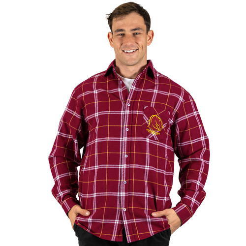 Brisbane Broncos Mustang Flannel Shirt