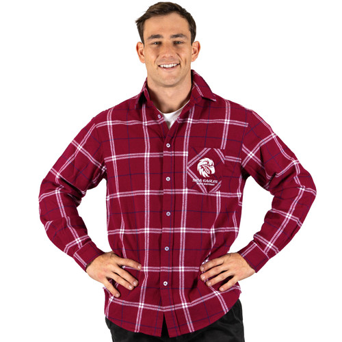 Manly Warringah Sea Eagles Mustang Flannel Shirt