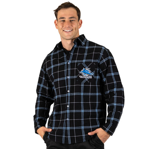 Cronulla-Sutherland Sharks Mustang Flannel Shirt