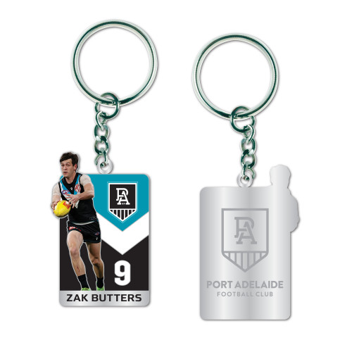 Port Adelaide Power Zak Butters Keyring 