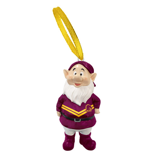 Brisbane Broncos  Gnome Christmas Tree Ornament Brisbane Broncos  Gnome Christmas Tree Ornament
