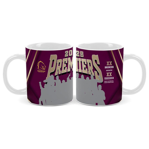 Brisbane Broncos 2025 Premiers Team Mug - Second Release