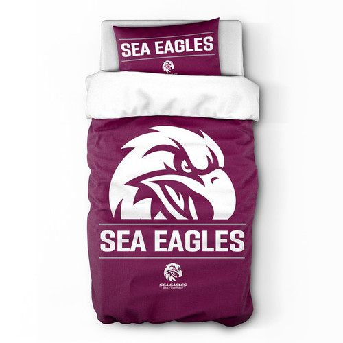 Manly Warringah Sea Eagles Single Quilt Cover Set