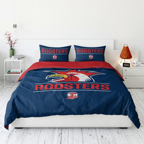 Sydney Roosters Double Quilt Cover Set