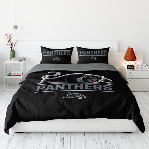 Penrith Panthers Queen Quilt Cover Set Penrith Panthers Queen Quilt Cover Set