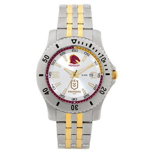 Brisbane Broncos NRL 2025 Premiers Two Tone Watch Limited Edition