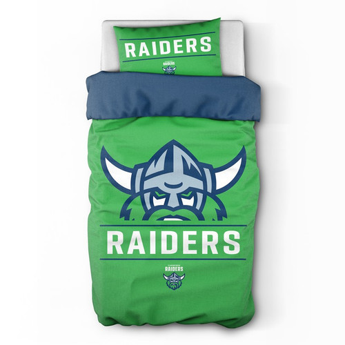 Canberra Raiders Official NRL Single Quilt Cover Set