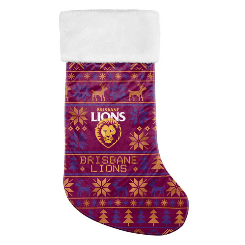Brisbane Lions Jumbo AFL Christmas Stocking