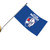 Western Bulldogs Flag Pole Flag : 90 cm x 180 cm