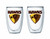 Hawthorn Hawks Set Of Two Double Wall Glass