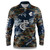 Carlton Blues  AFL Adult Fishing Shirt - Skeletor