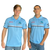 Cronulla Sharks 2023 NRL Mens Sky Blue Players Polo Shirt