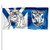 Canterbury-Bankstown Bulldogs Pole Flag : 90 cm x 180 cm