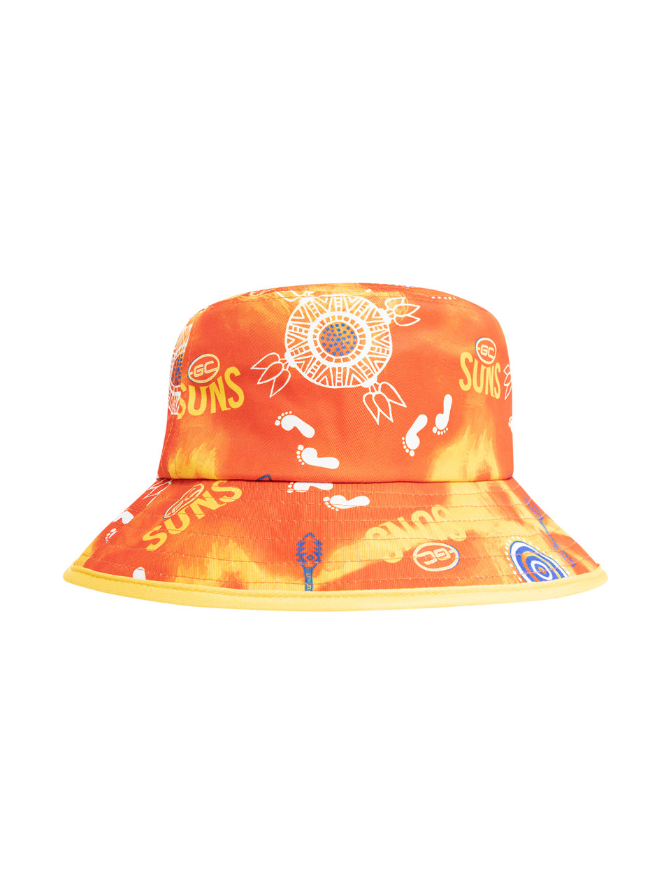 Official AFL Gold Coast Suns AFL Indigenous Adult Bucket Hat