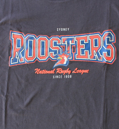 Official NRL Merchandise: Sydney Roosters NRL Mens Spray Print Team T-Shirt