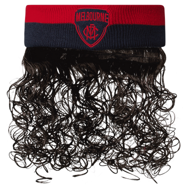 Official AFL Merchandise: Melbourne Football Club AFL W22 Mullet Headband