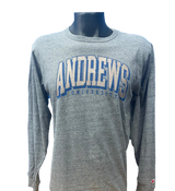 B - League, Long Sleeve T-shirt, Gray - Arch Andrews  over University