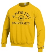 B - Champion, Sweatshirt, Yellow -black Andrews over University