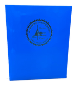 B - Folder Laminated - Ocean Blu T Twin Pocket